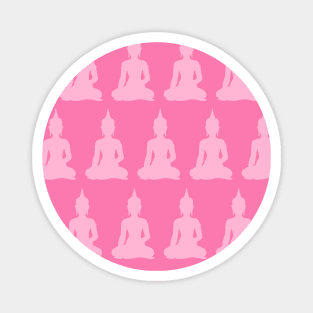 Pink Buddha Pattern Magnet